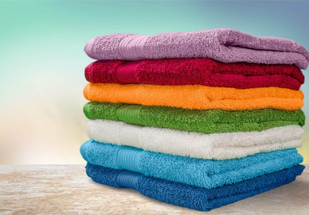 Stacked towels