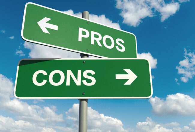 Pros and Cons Sign