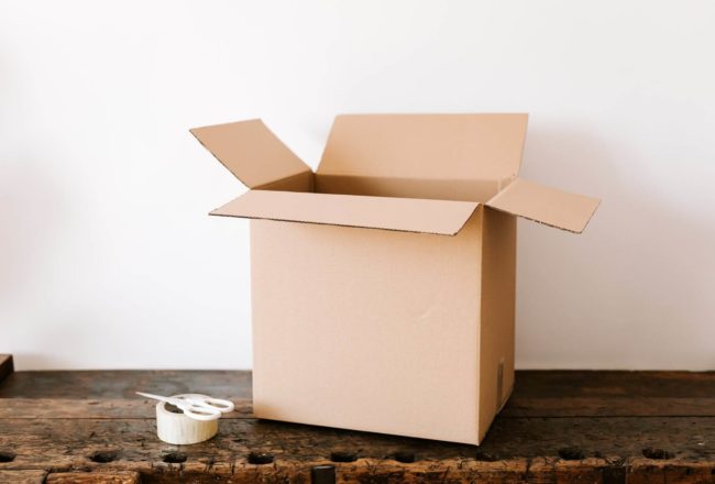 A box for relocation essentials