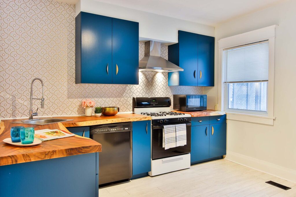 A wonderful blue kitchen